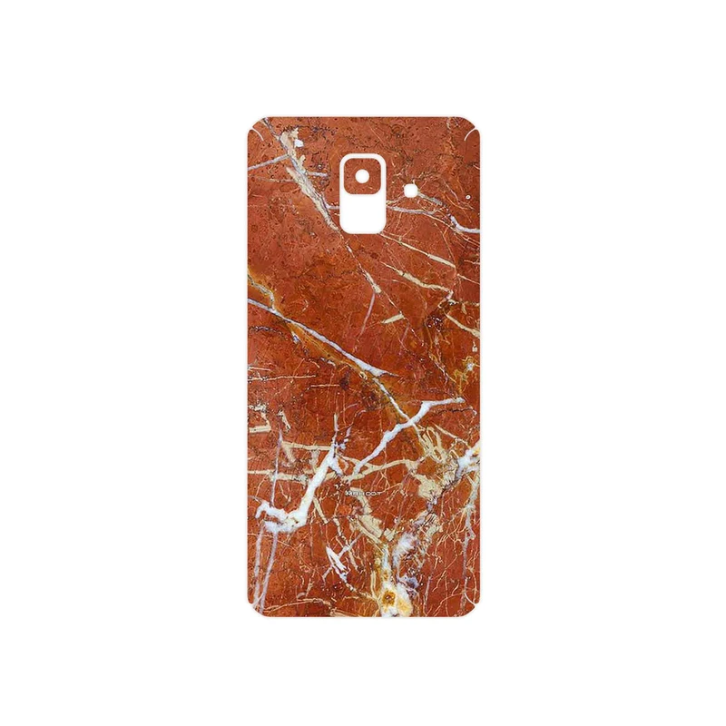 برچسب پوششی ماهوت مدل Red Marble مناسب برای گوشی موبایل سامسونگ Galaxy A6 2018