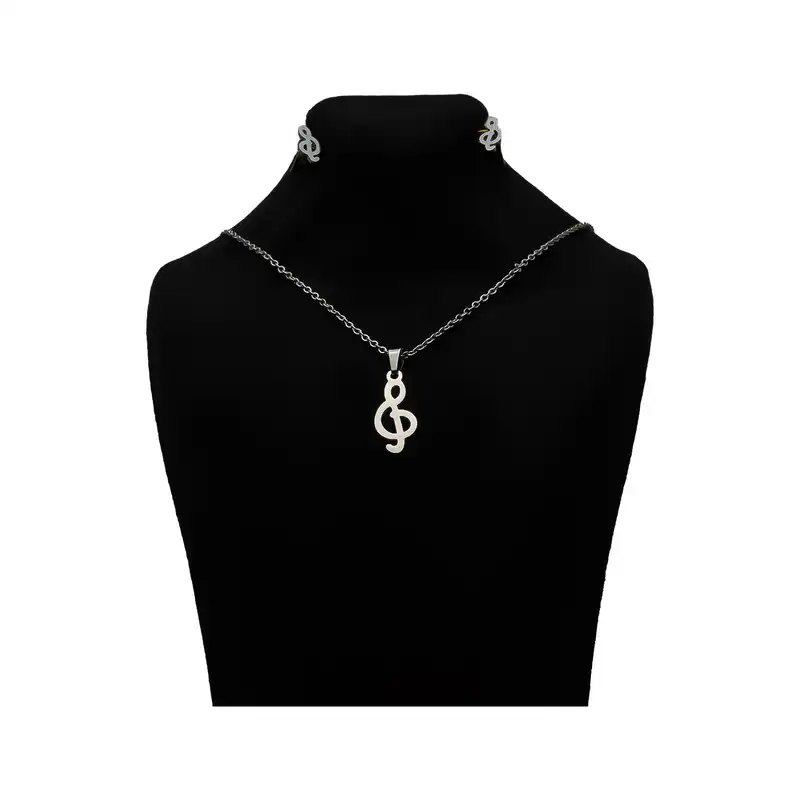 نیم ست زنانه طرح نت موسیقی