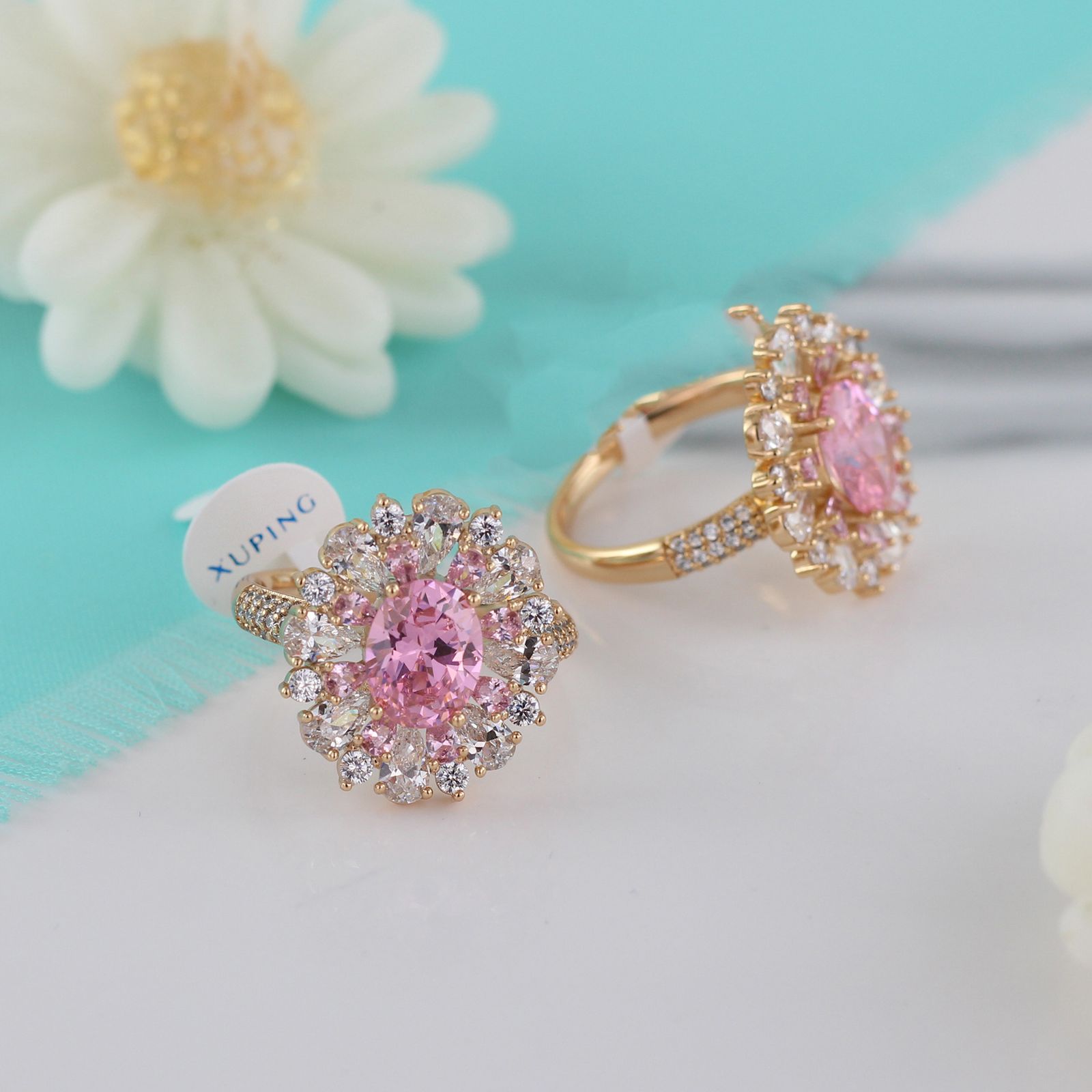انگشتر زنانه ژوپینگ مدل سولیتر کد ri469 -  - 5