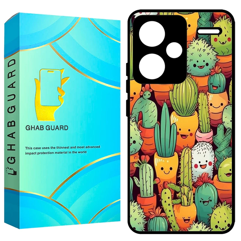 کاور قاب گارد طرح کاکتوس مدل GCHPN13PL مناسب برای گوشی موبایل شیائومی Redmi Note 13 Pro Plus