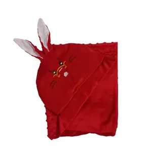 پتو نوزادی مدل خرگوشی کد 02 ابعاد 83×76 سانتی متر