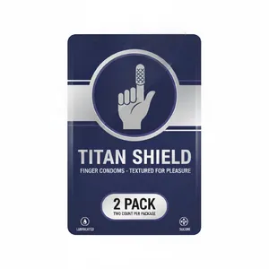کاندوم شیاردار تایتان شیلد مدل انگشتی بسته دو عددی