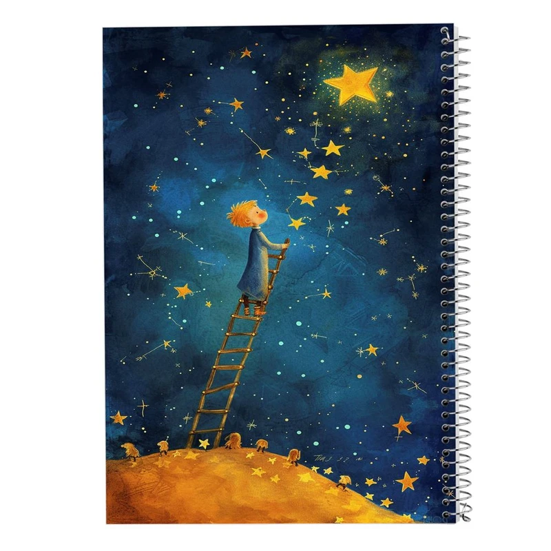 دفتر شطرنجی 50 برگ مدوپد طرح شازده کوچولو کد DF15545