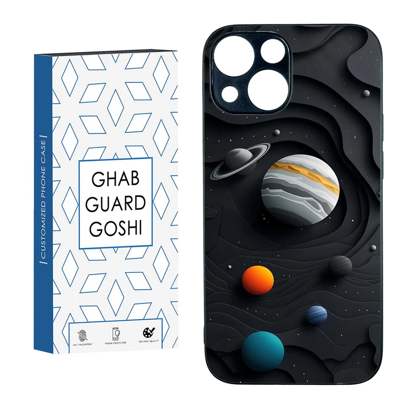 کاور قاب گارد گوشی طرح سیاره کد TPU-195 مناسب برای گوشی موبایل اپل IPHONE 13 MINI