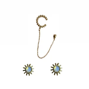 پیرسینگ گوش زنانه مدل مار بسته ۳ عددی