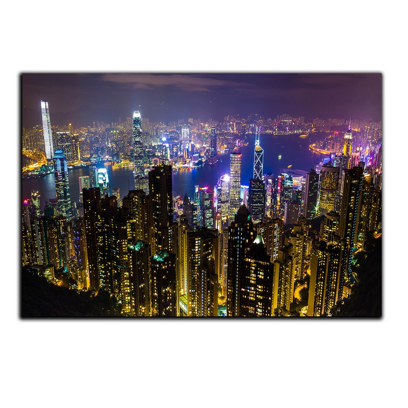 تابلو شاسی بکلیت طرح منظره شهر هنگ کنگ مدل SH-830