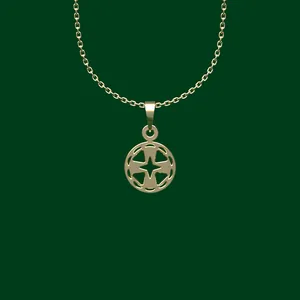 گردنبند طلا 18 عیار زنانه مدوپد مدل هندسی کد FF2-1-1134