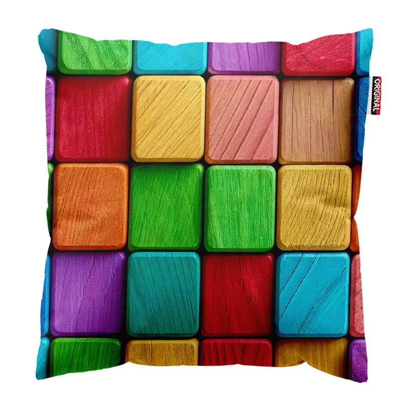 کوسن پاد آفرین طرح رنگی کد 4343 سایز 40*40 سانتی متر