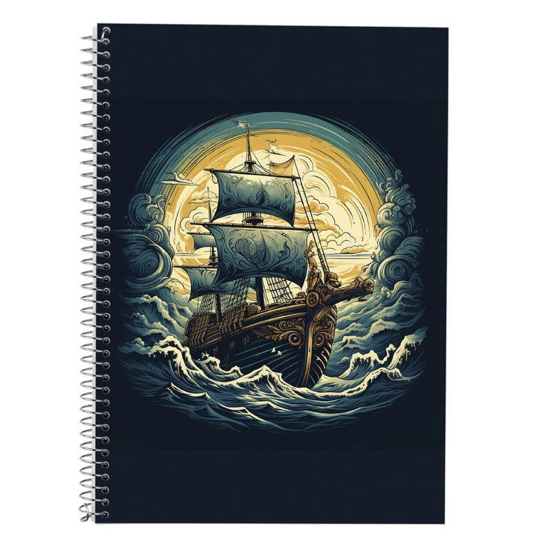 دفتر زبان 50 برگ مدوپد مدل سه خط طرح Vindland Saga کد DF3278