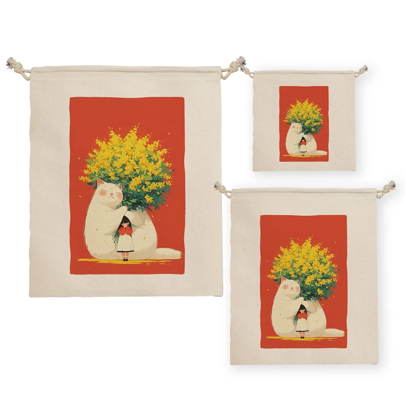 نظم دهنده ترمه طراحان ایده مدل گربه و دختر کد strm1061 مجموعه سه عددی