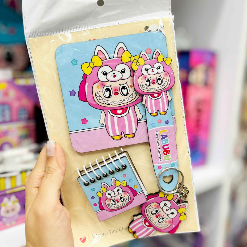 بسته لوازم تحریر مدل لبوبو مجموعه 5 عددی