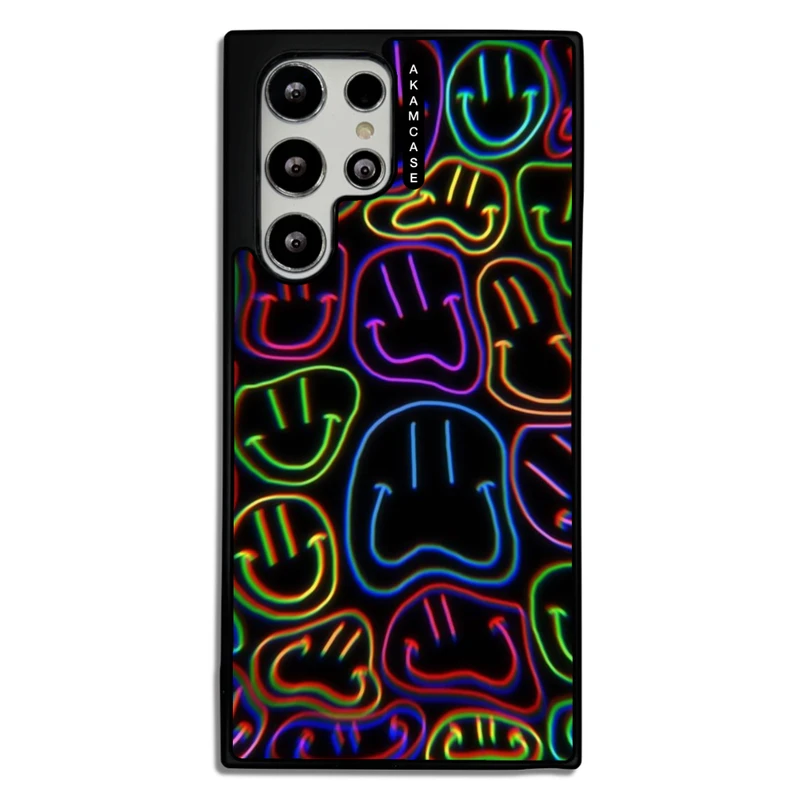 کاور آکام مدل AMCWSGS22U-HAPPY FACE7 مناسب برای گوشی موبایل سامسونگ Galaxy S22 Ultra