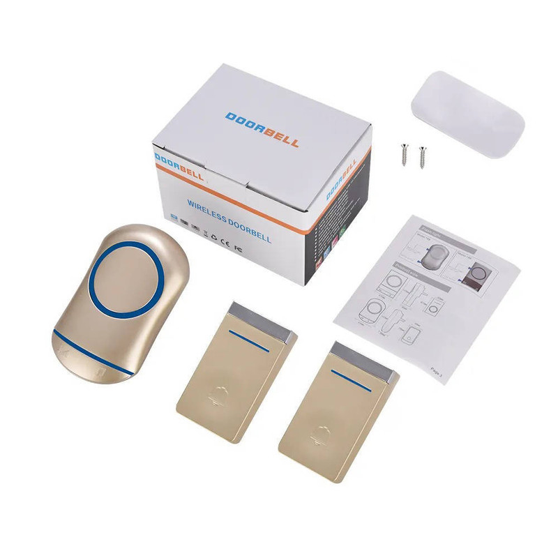 زنگ بی سیم مدل 2N188-GG به همراه 2 شستی