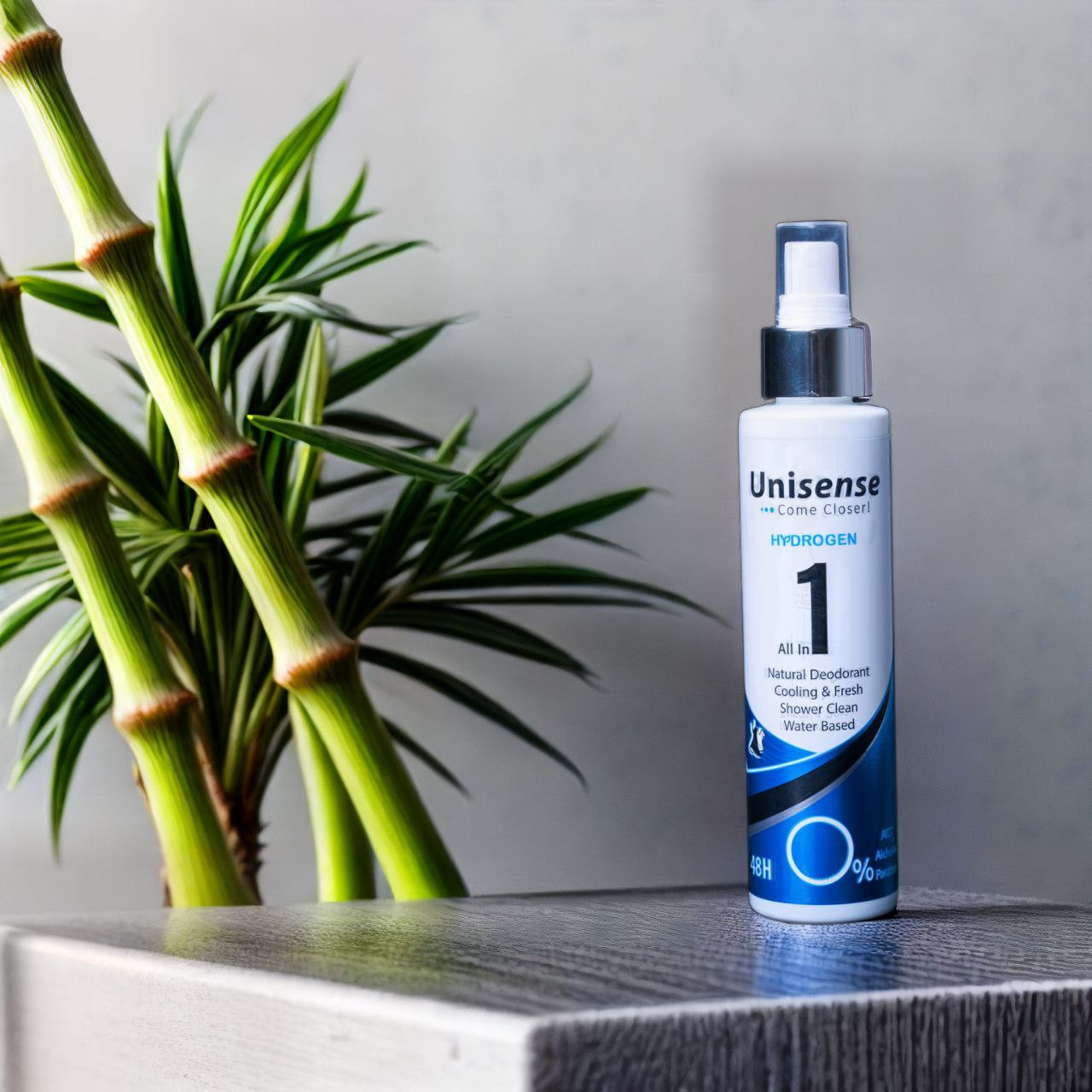 اسپری بدن مردانه یونی سنس مدل HYDROGEN حجم 160 میلی لیتر