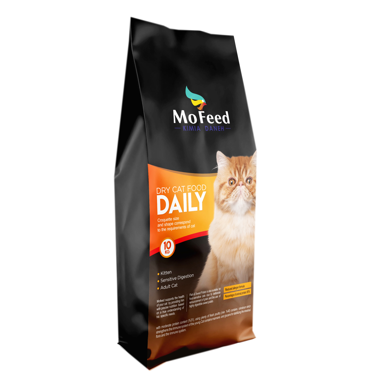  غذای خشک گربه مفید مدل  TEH-ADULT1400  وزن 10 کیلوگرم