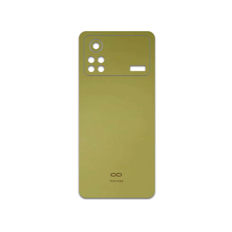 برچسب پوششی ماهوت مدل Matte-Gold مناسب برای گوشی موبایل شیائومی Poco X4 Pro 5G