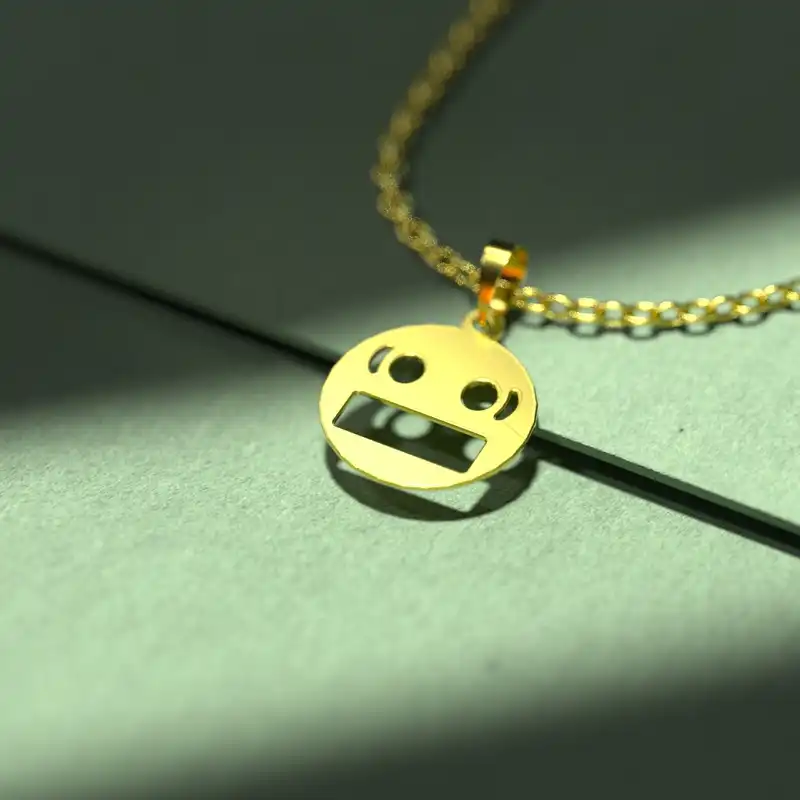 گردنبند طلا 18 عیار زنانه مدوپد مدل ایموجی کد C3-1-1013