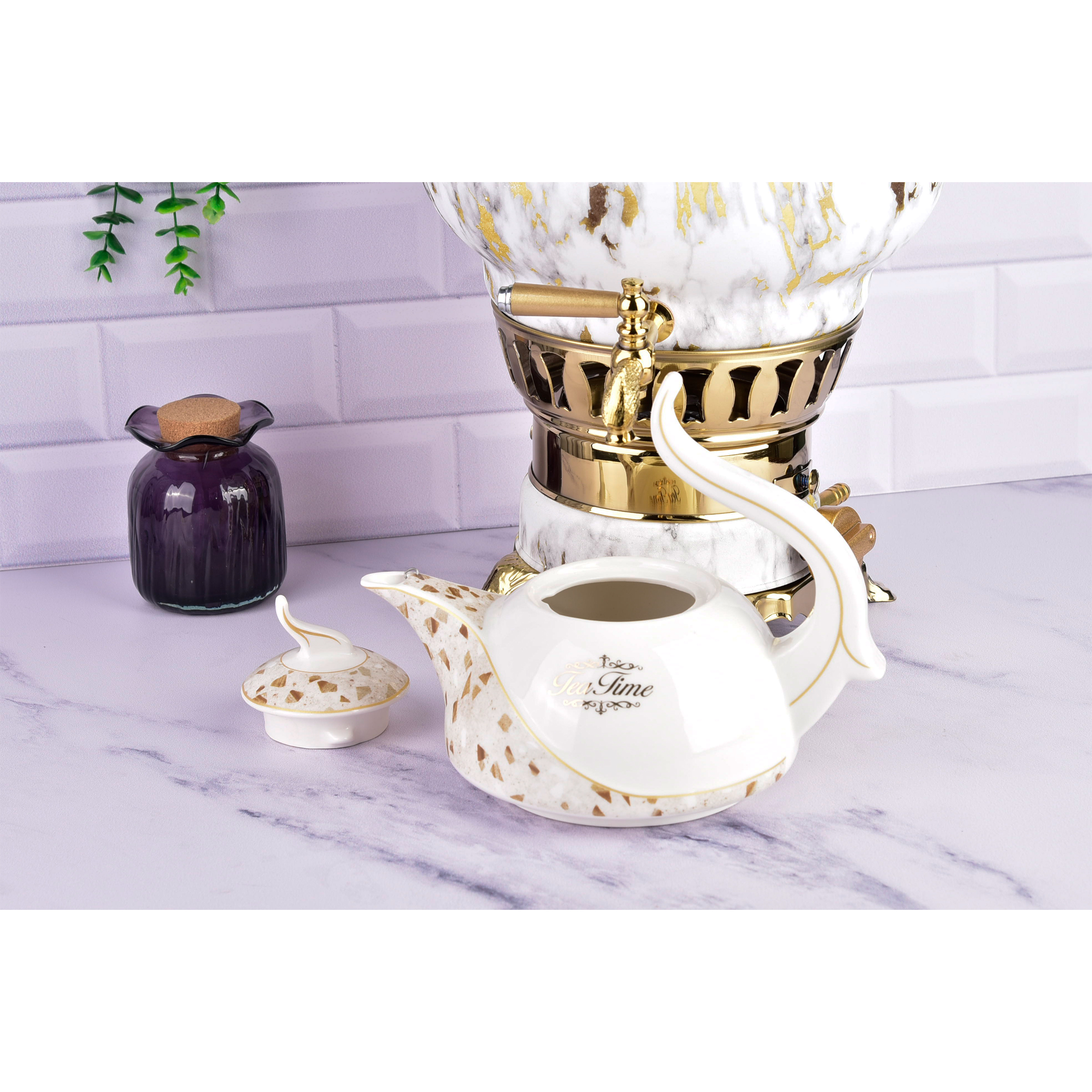 قیمت و خرید سماور گازی کروپ ست مدل ساحر کد 700118 گنجایش 6 لیتر