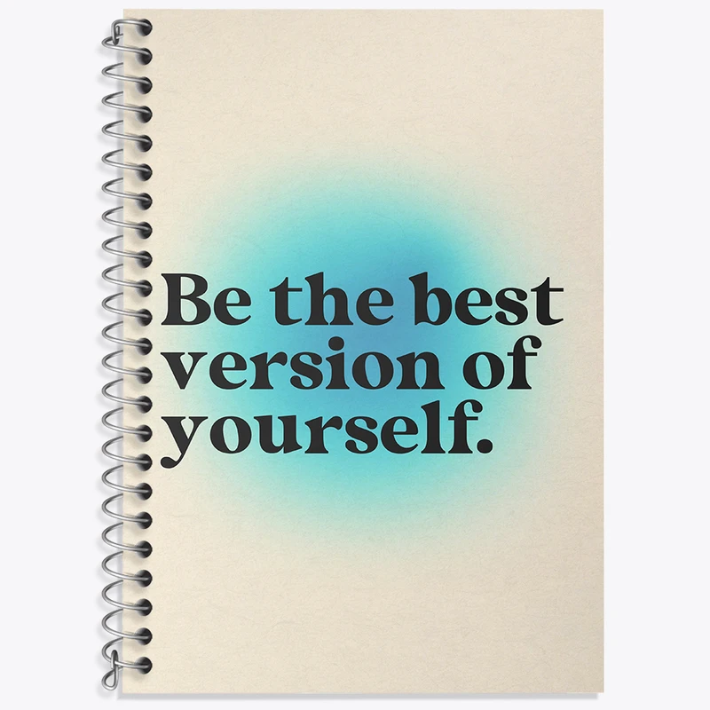 دفتر زبان 50 برگ خندالو مدل سه خط طرح Be The Best Version Of Yourself کد N2341
