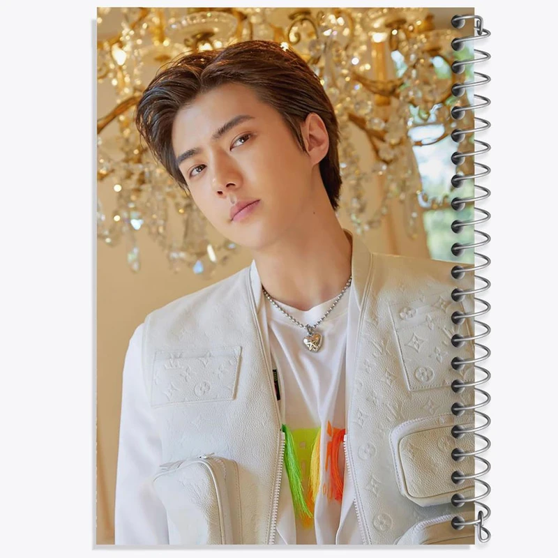 دفتر مشق 100 برگ خندالو طرح سهون گروه اکسو EXO کد 16773