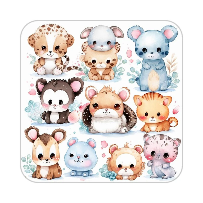 زیر لیوانی کاکتی طرح حیوانات کارتونی مدل mp28590