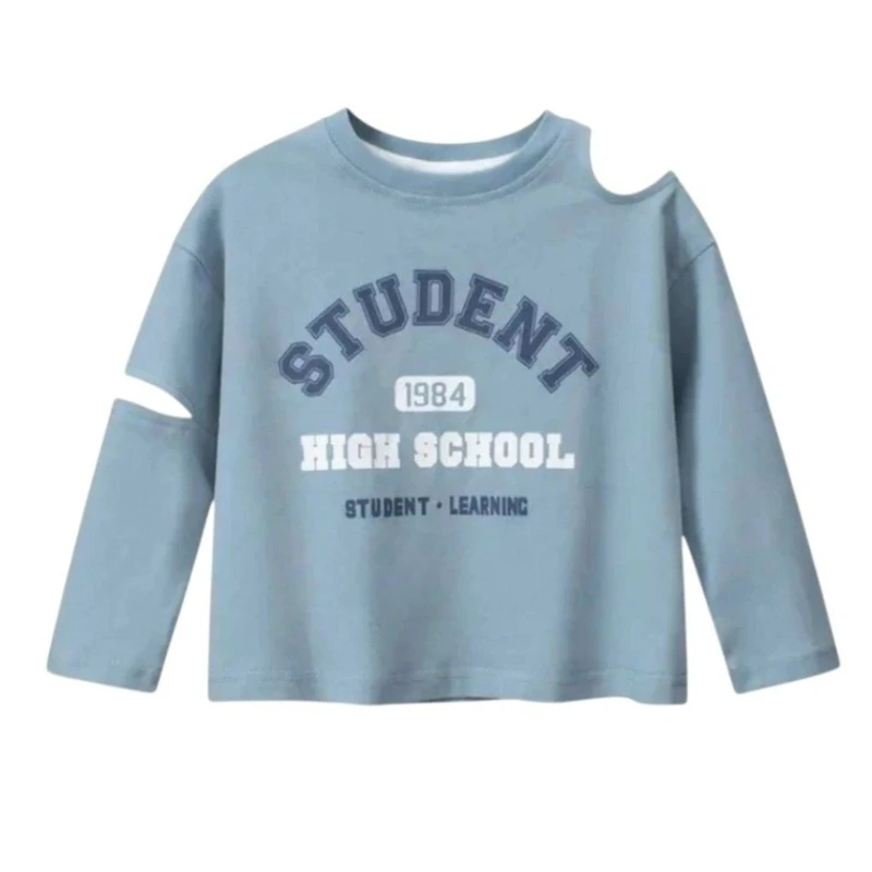 تی شرت آستین بلند دخترانه مدل MDSS-CG7717