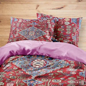 سرویس روتختی مدوپد طرح فرش نهاوند مدل C-Nahavand17 یک نفره 4 تکه