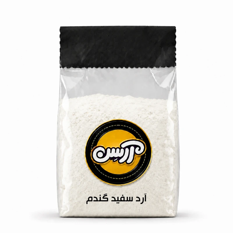 آرد سفید مخصوص کیک و شیرینی 27 درصد و بهبود دهنده آرسن - 1000 گرم