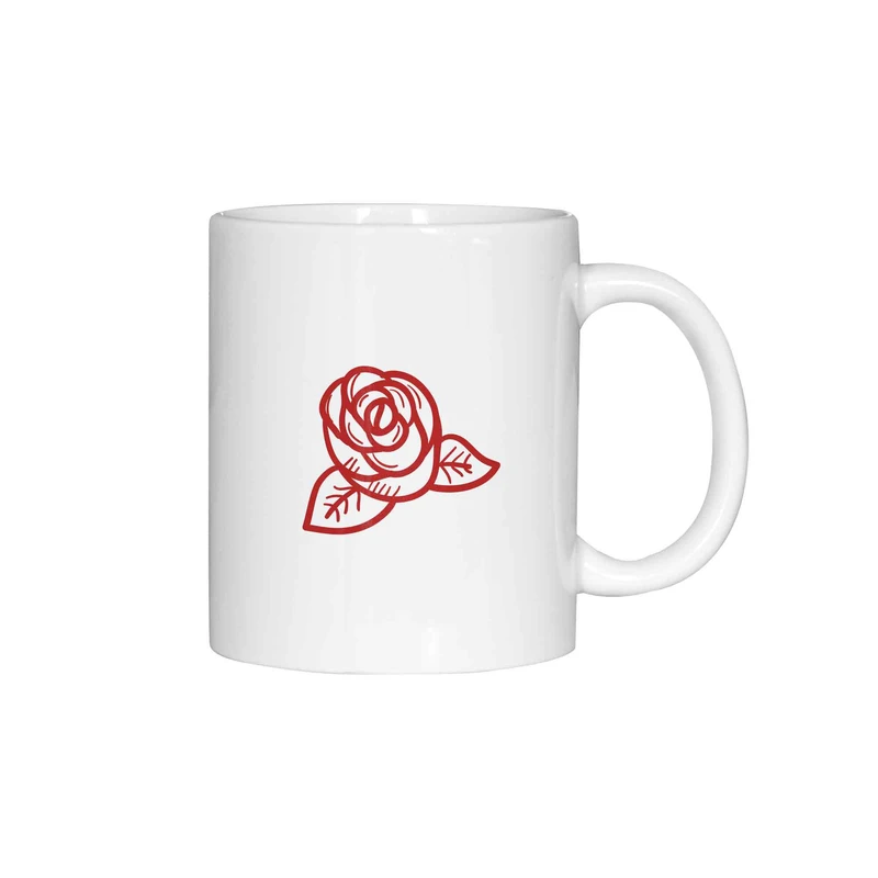 ماگ ژالینو طرح گل سرخ کد 001