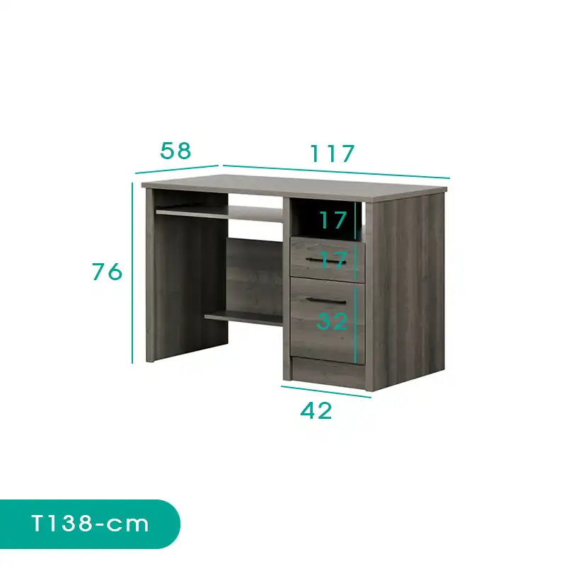میز تحریر اسمردیس مدل T138 - MDF
