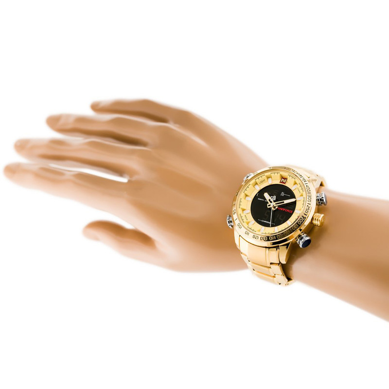 ساعت مچی عقربه‌ای مردانه نیوی فورس مدل NF9093-GGG