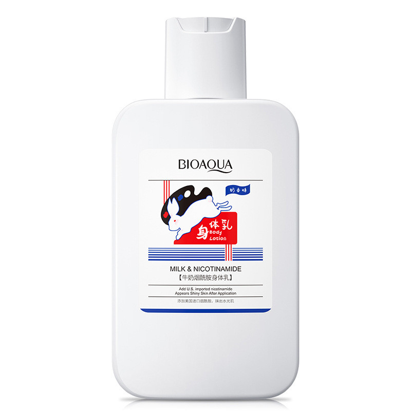 لوسیون بدن بایو آکوا مدل شیر خرگوش  حجم 220 میلی لیتر