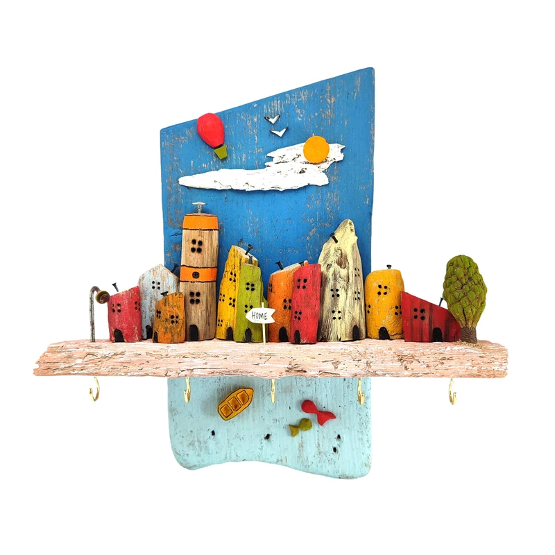 جاکلیدی دیواری چوبی مدل k180