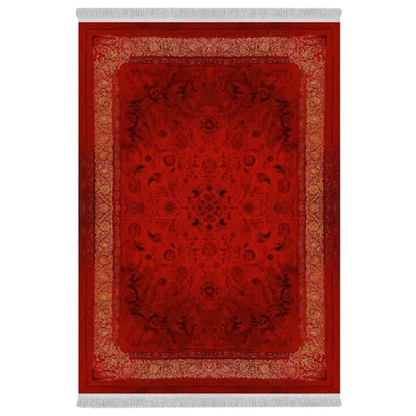 فرش پارچه‌ای دفه مدل فرشینه هازان مخمل طرح فانتزی کد 3385