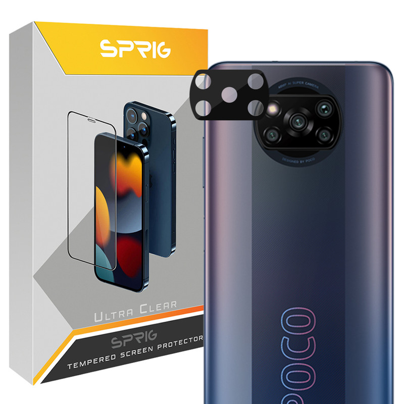 محافظ لنز دوربین اسپریگ مدل 3D-SP مناسب برای گوشی موبایل شیائومی Poco X3 / X3 Pro / X3 NFC