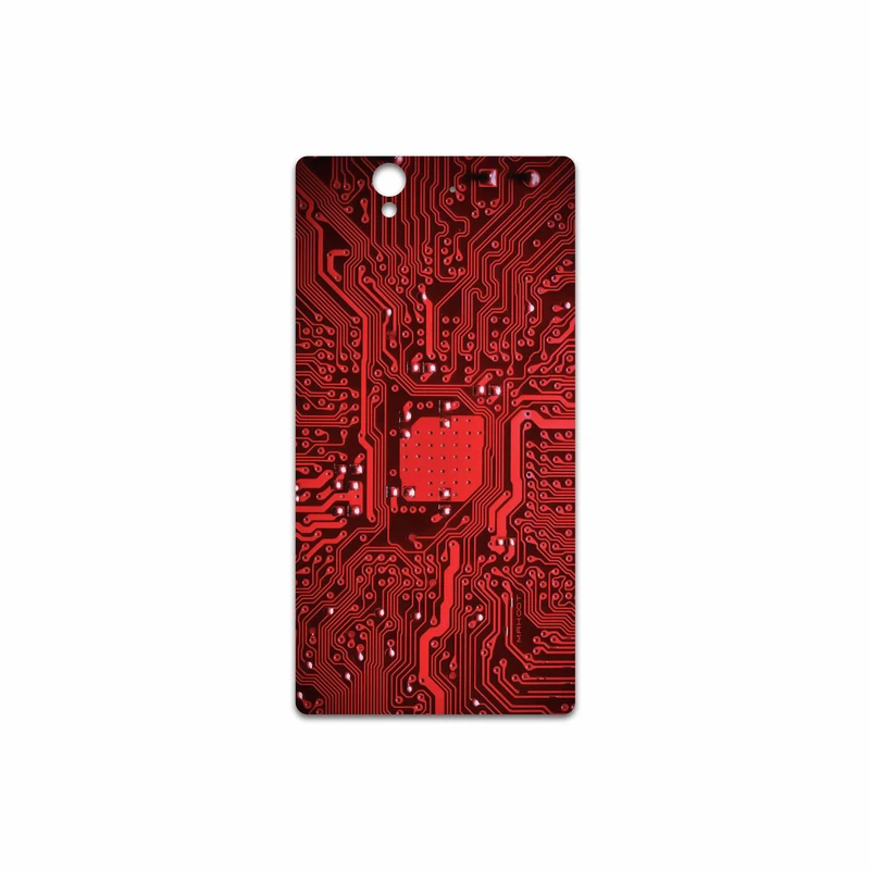 برچسب پوششی ماهوت مدل Red Printed Circuit Board مناسب برای گوشی موبایل سونی Xperia X