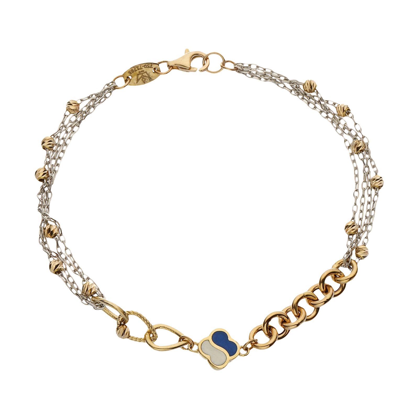 دستبند طلا 18 عیار زنانه مایا ماهک مدل MB1541
