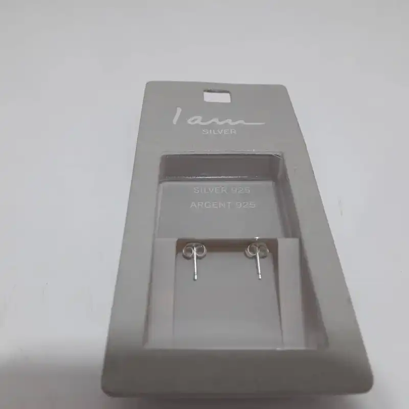 گوشواره نقره زنانه آی ام مدل دایره