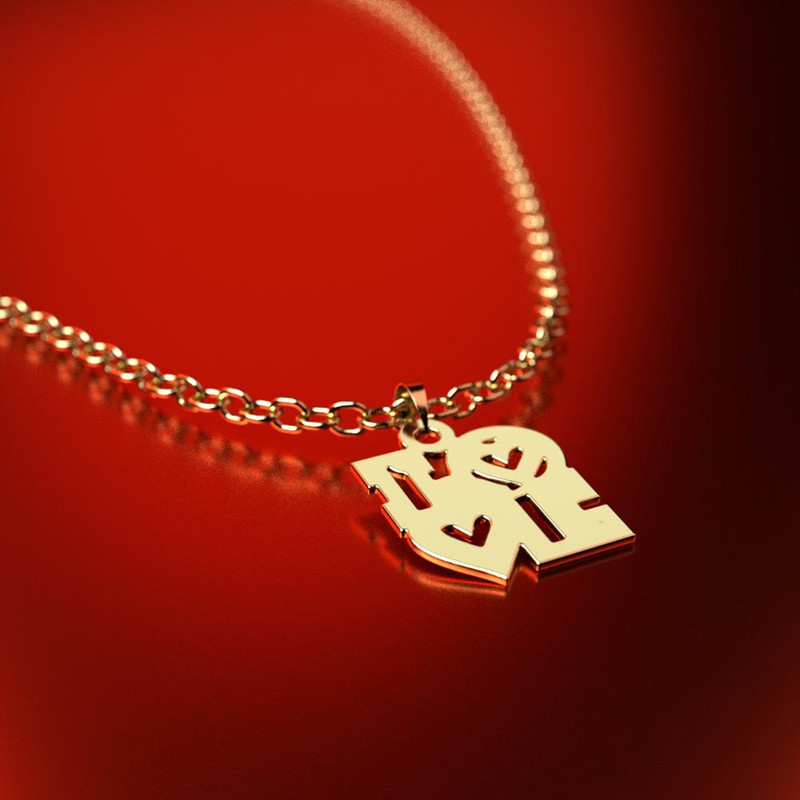 آویز گردنبند طلا 18 عیار زنانه مدوپد مدل love کد PA1-13099 آویز گردنبند طلا 18 عیار زنانه مدوپد مدل love کد PA1-13099