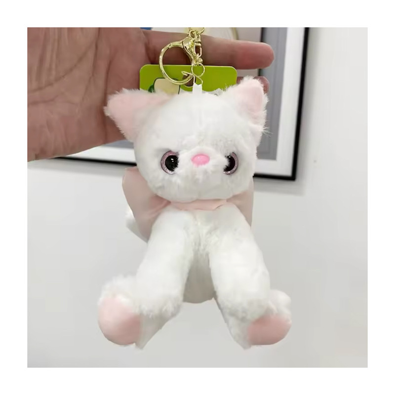 آویز عروسکی طرح گربه پاپیونی مدل 765