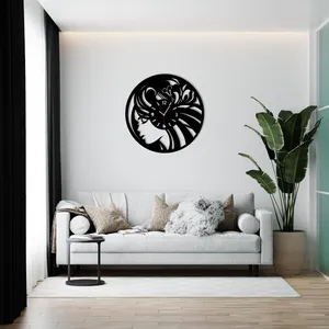 ساعت دیواری ماهوت طرح سالن آرایشی زنانه کد 049