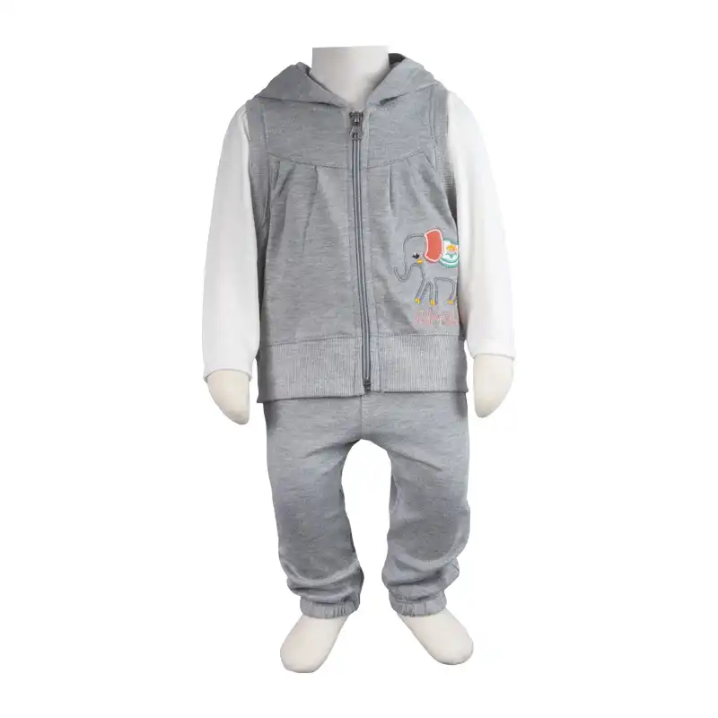 ست 3 تکه لباس نوزادی آدمک مدل فیل کد 32250