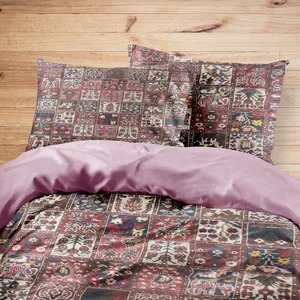 سرویس روتختی مدوپد طرح فرش بختیاری خشتی باغی مدل C-bakhtiary11 یک نفره 4 تکه