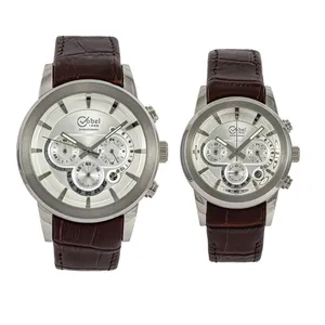 ست ساعت مچی عقربه ای زنانه و مردانه کوبل مدل 6100B