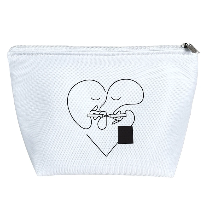 کیف لوازم آرایش دخترانه خندالو مدل قلب کد 7052