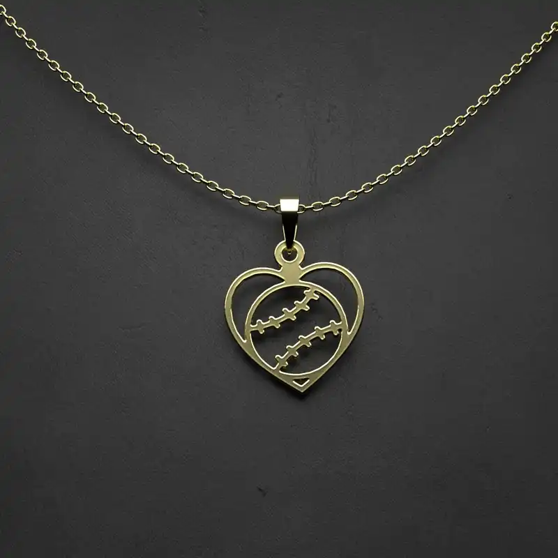 گردنبند طلا 18 عیار زنانه مدوپد مدل قلب کد JJ1020