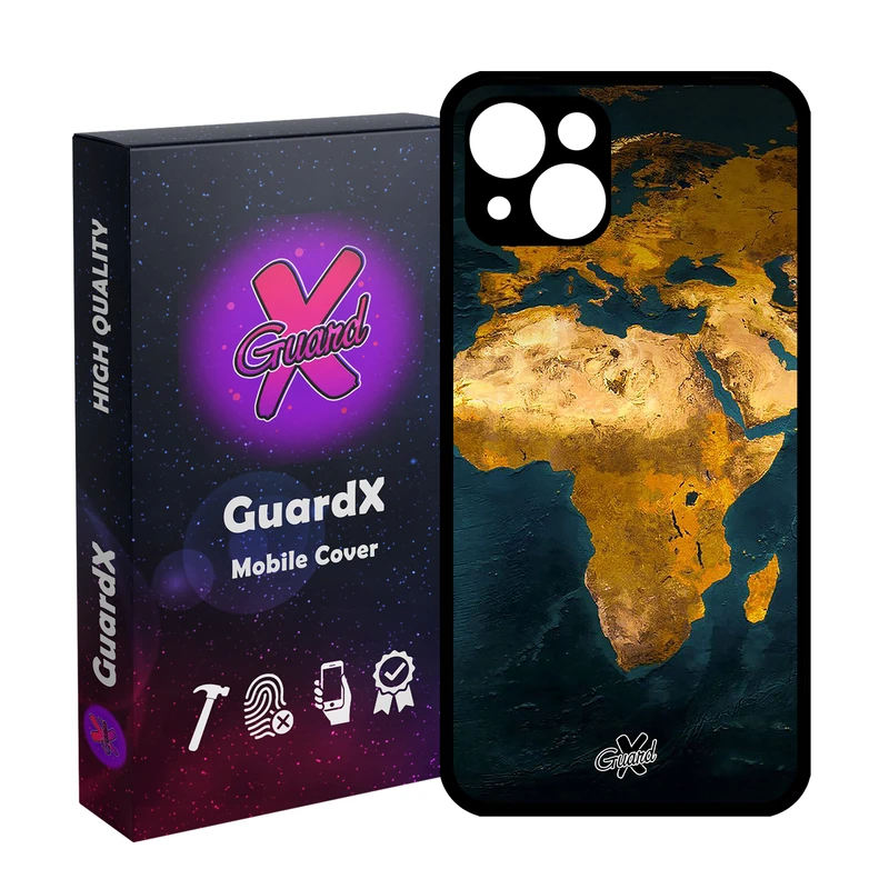 کاور گارد ایکس طرح Map مدل Glass10291 مناسب برای گوشی موبایل اپل iPhone 13