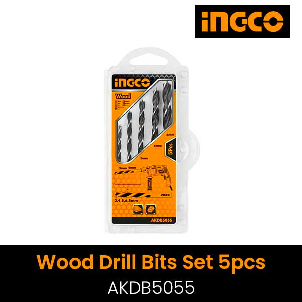 مته چوب اینکو مدل  AKDB5055 مجموعه 5 عددی