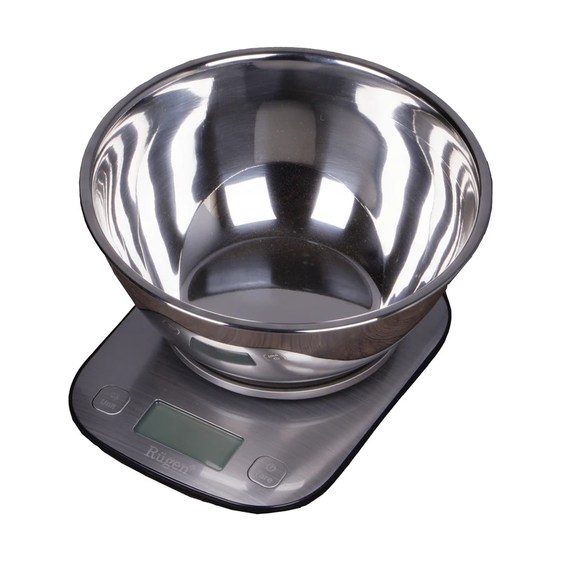ترازو آشپزخانه دیجیتال روگن مدل  5015 حداکثر ظرفیت قابل اندازه‌گیری 5 کیلوگرم با دقت اندازه‌گیری 1 گرم