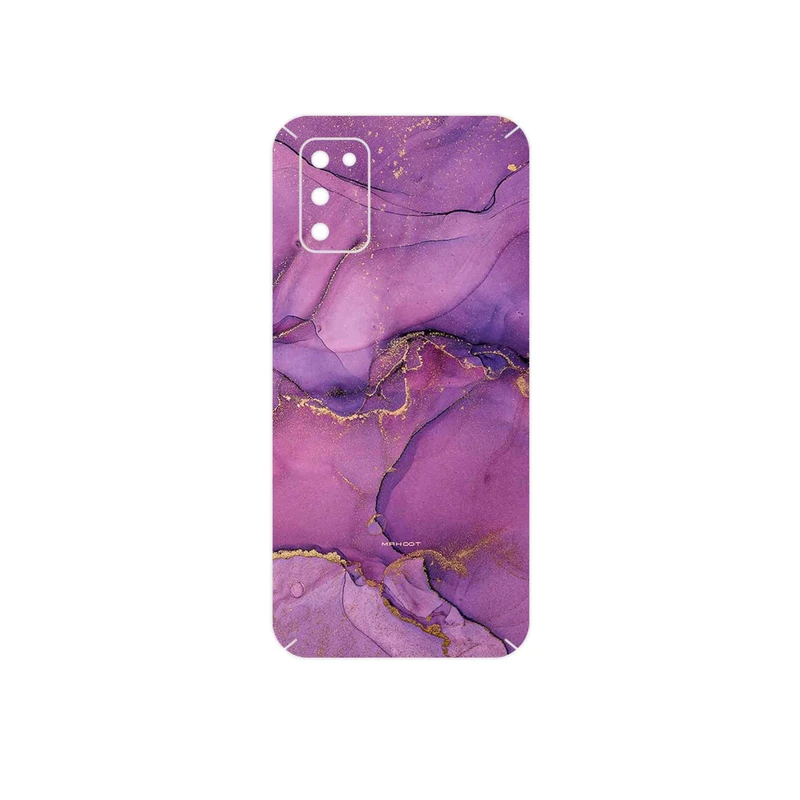 برچسب پوششی ماهوت مدل Purple Marble مناسب برای گوشی موبایل سامسونگ Galaxy A02S